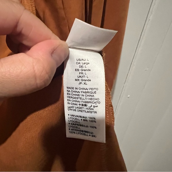 NEW Terea By Andrea Pitter Jacket long duster Adobe L Large Rust Orange coat - Picture 10 of 12